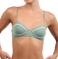 Sea Salt - Lime Bikini Top