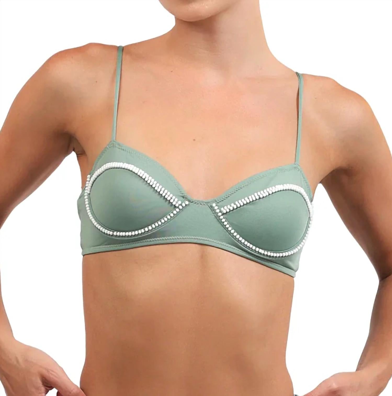 Sea Salt - Lime Bikini Top
