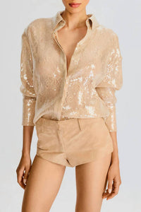 Retrofete - Ariana Sequin Lace Shirt
