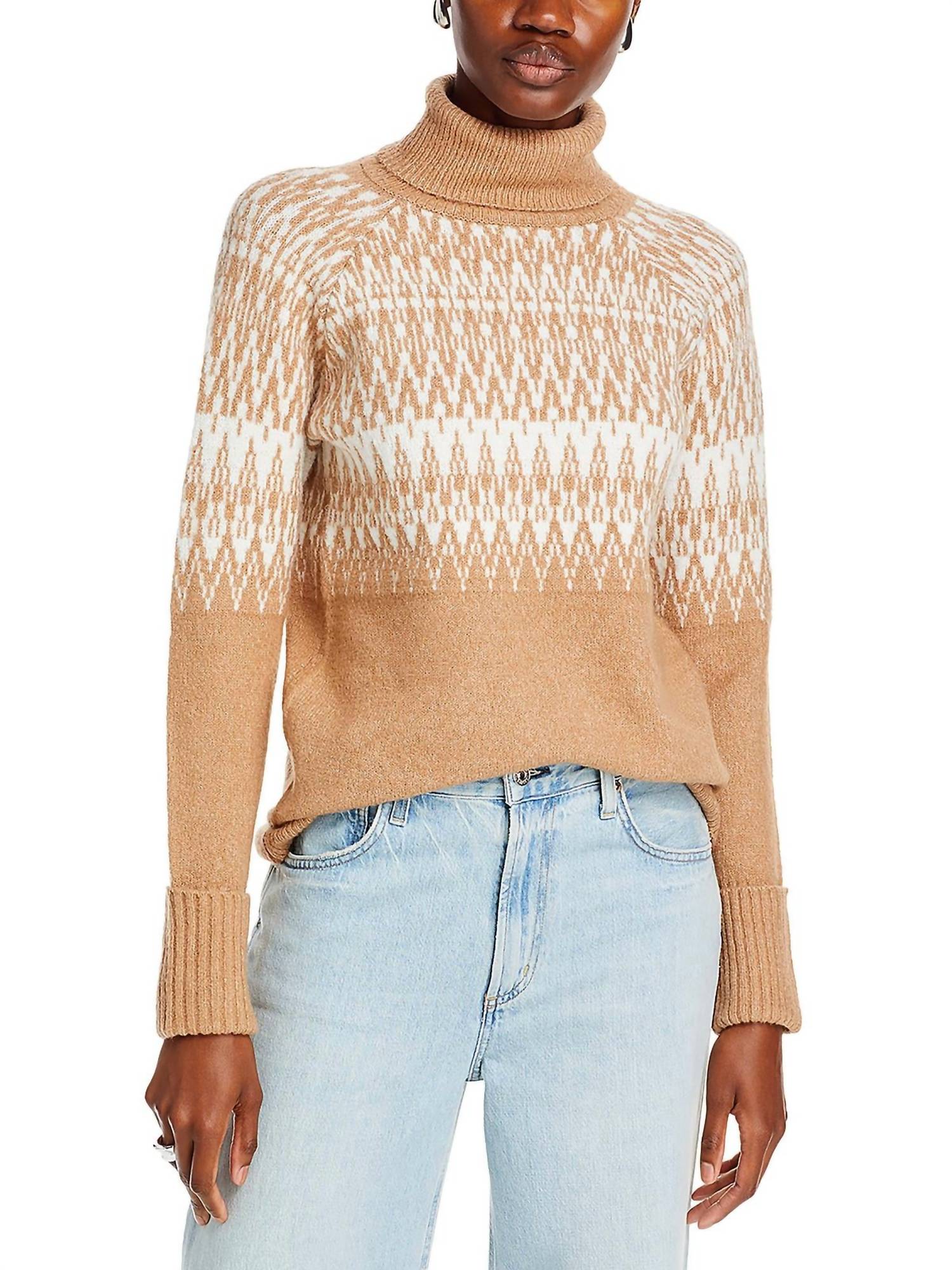 Single Thread - Metallic Turtleneck Sweater