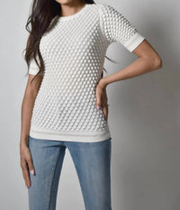 Frank Lyman - Wiola Crew Neck Knit Top
