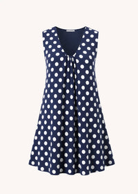 Olivaceous - Erin Polka Dot Swing Mini Dress