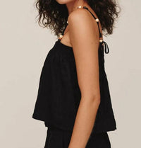 Bella Dahl - Smocked Beaded Strap Tank Top