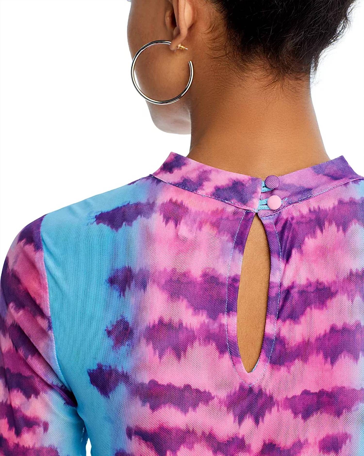 Rococo Sand - Opal Mock Neck Crop Top