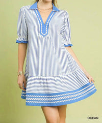 Umgee - Collared Mini Dress