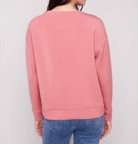 Charlie B - Scuba Knit With Soutache Detail Top - Plus