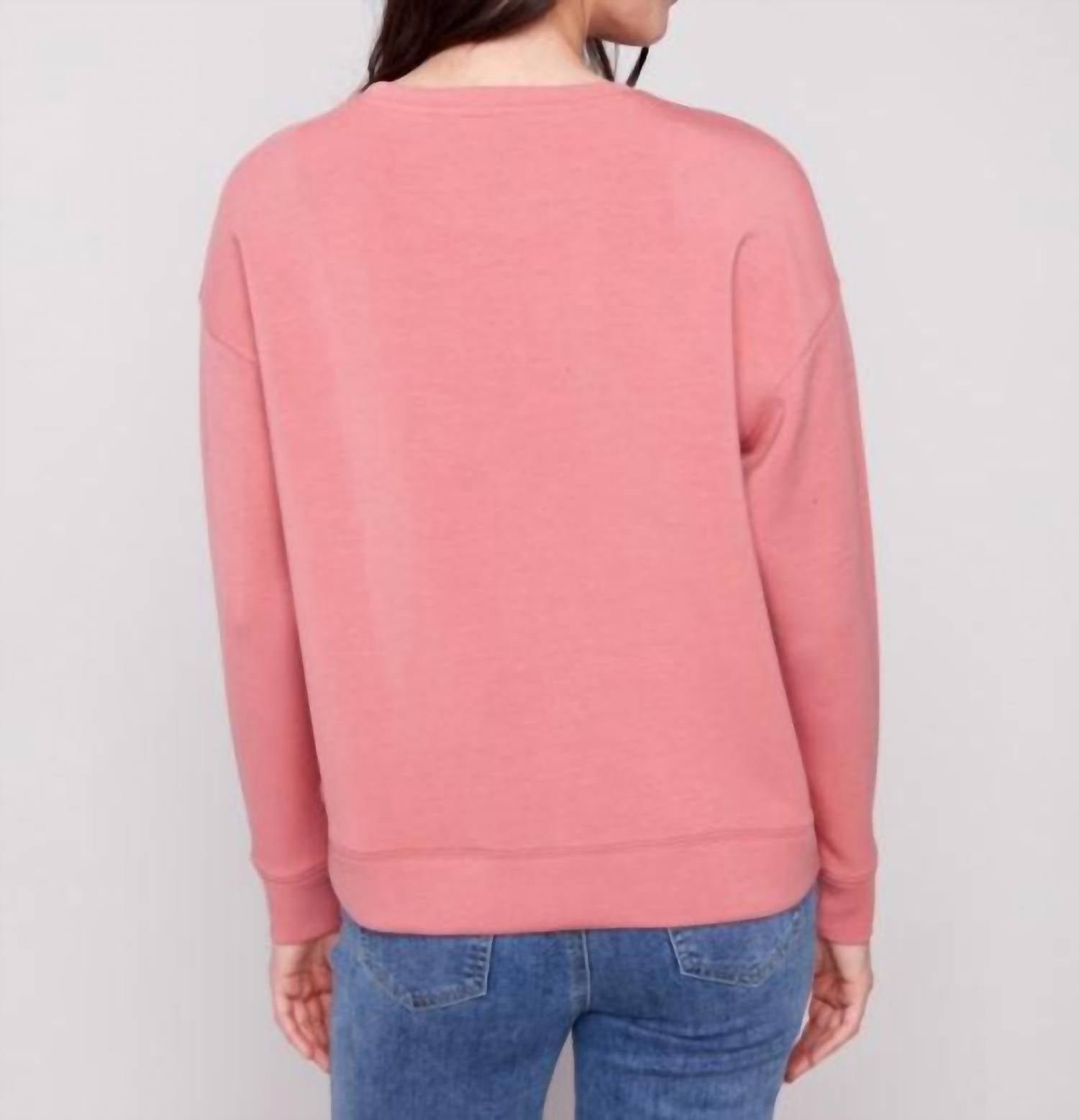 Charlie B - Scuba Knit With Soutache Detail Top - Plus