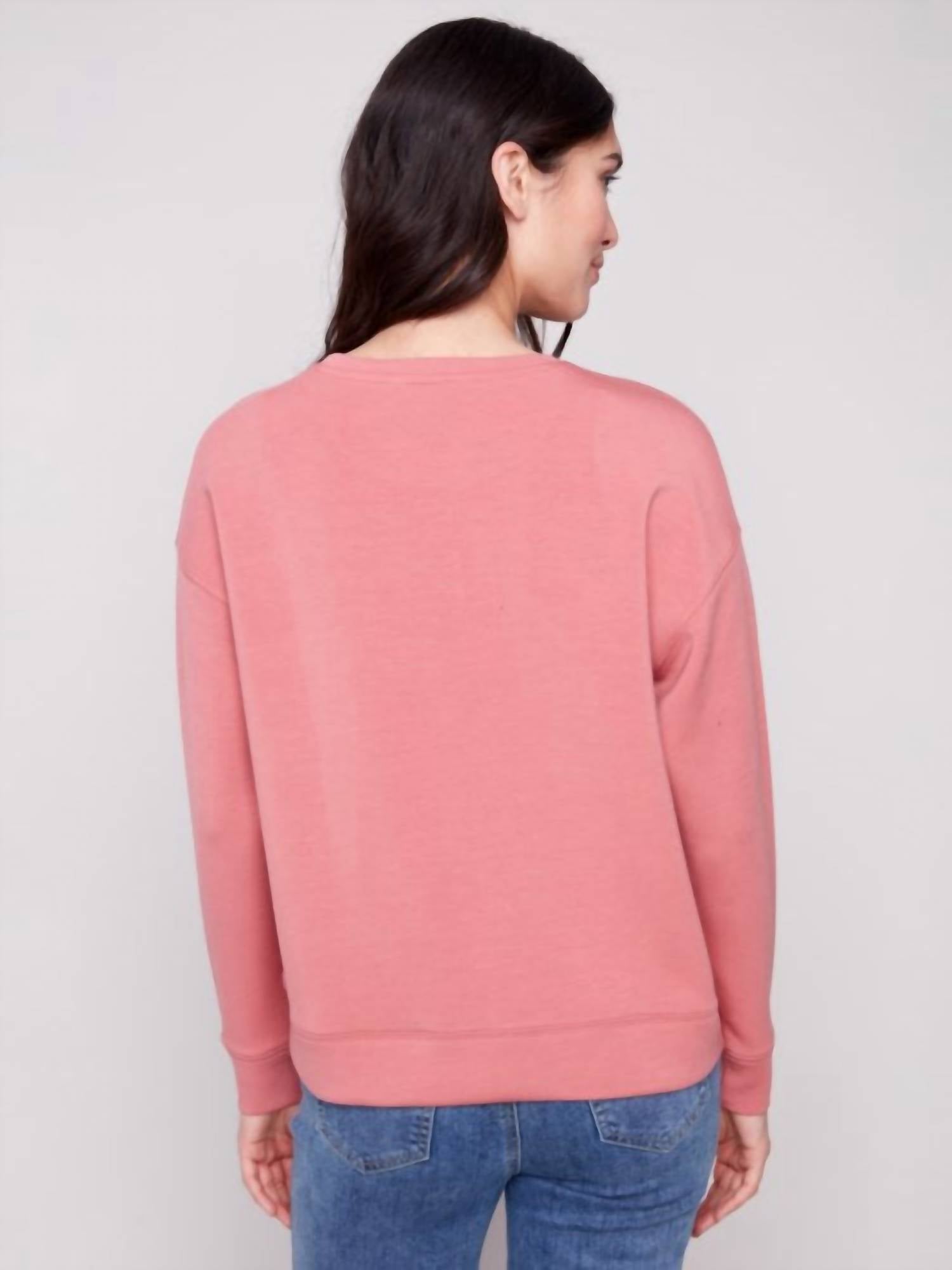 Charlie B - Scuba Knit With Soutache Detail Top - Plus