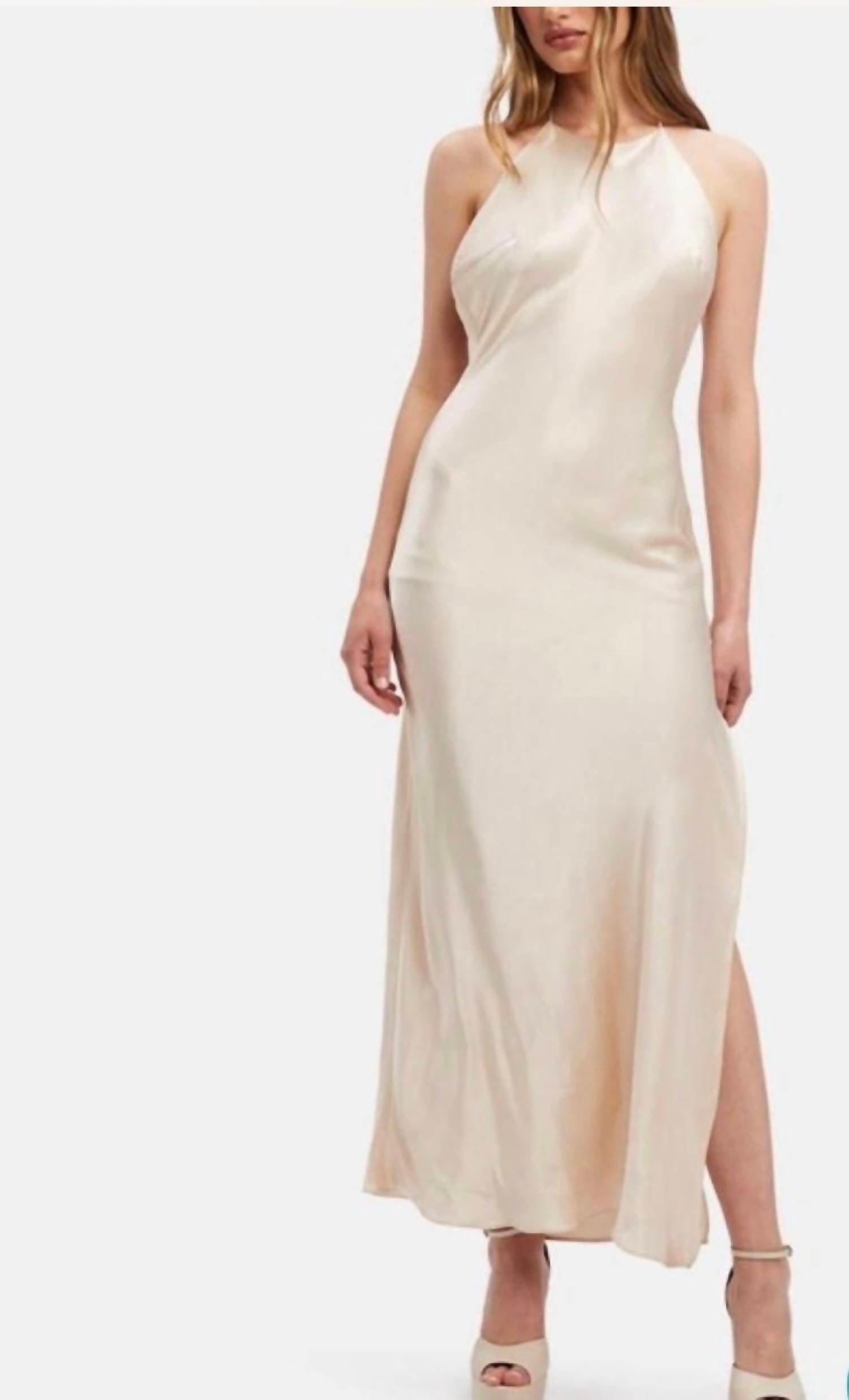 BARDOT Boston Slip Dress in champagne - women's dress