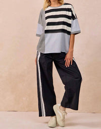 Bibi - Reese Side Contrast and Lace Detailed Track Pants