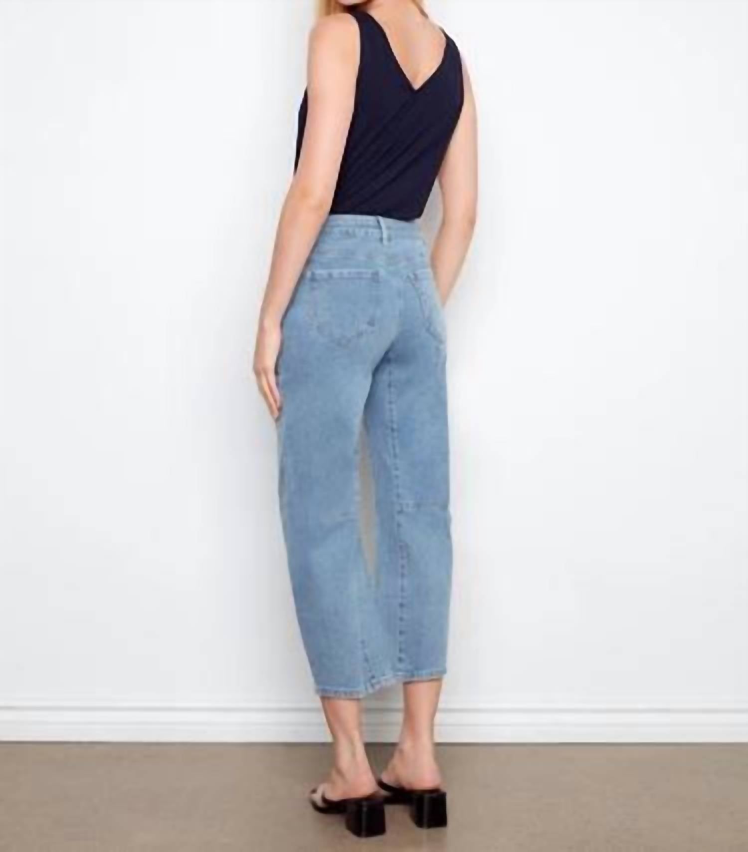 Charlie B - Cropped Barrel Leg Jeans