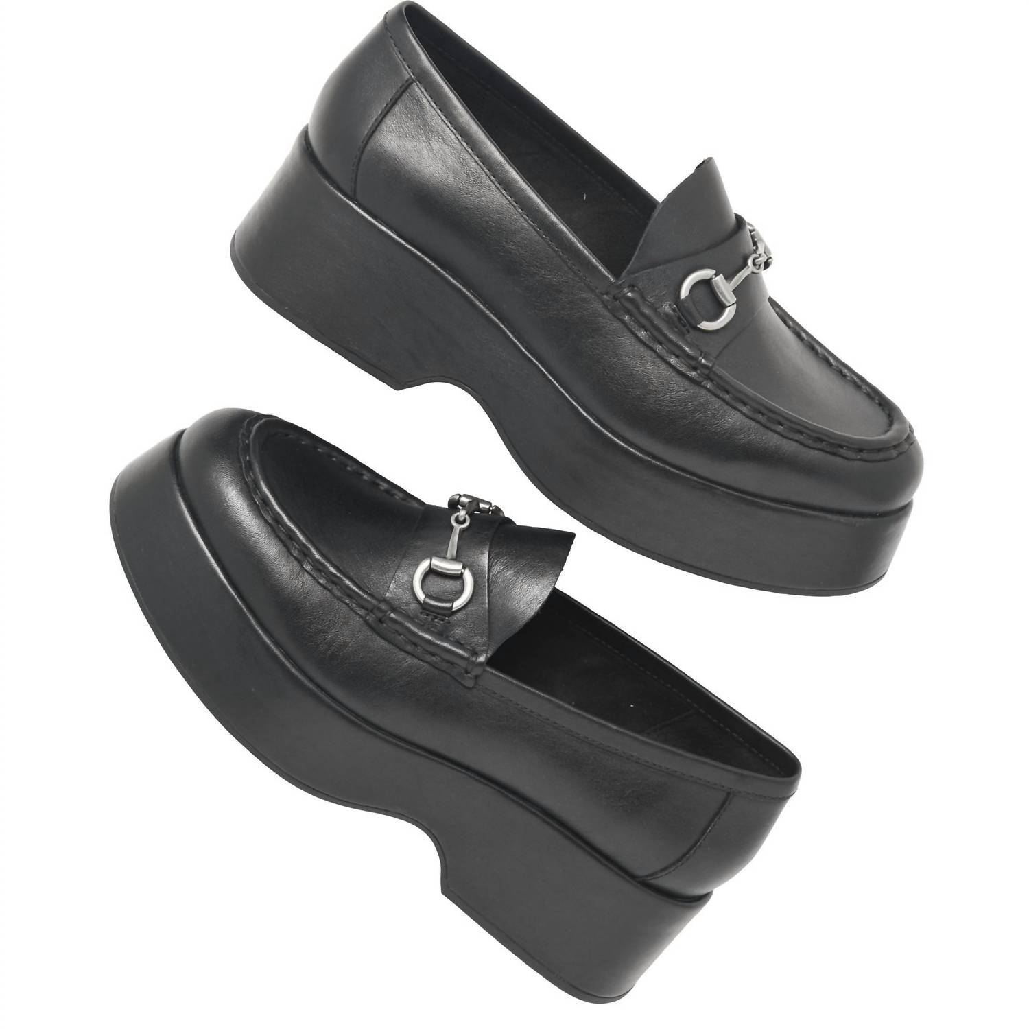 KORK-EASE Women's Parson Loafers in black - women's flats - alternate view