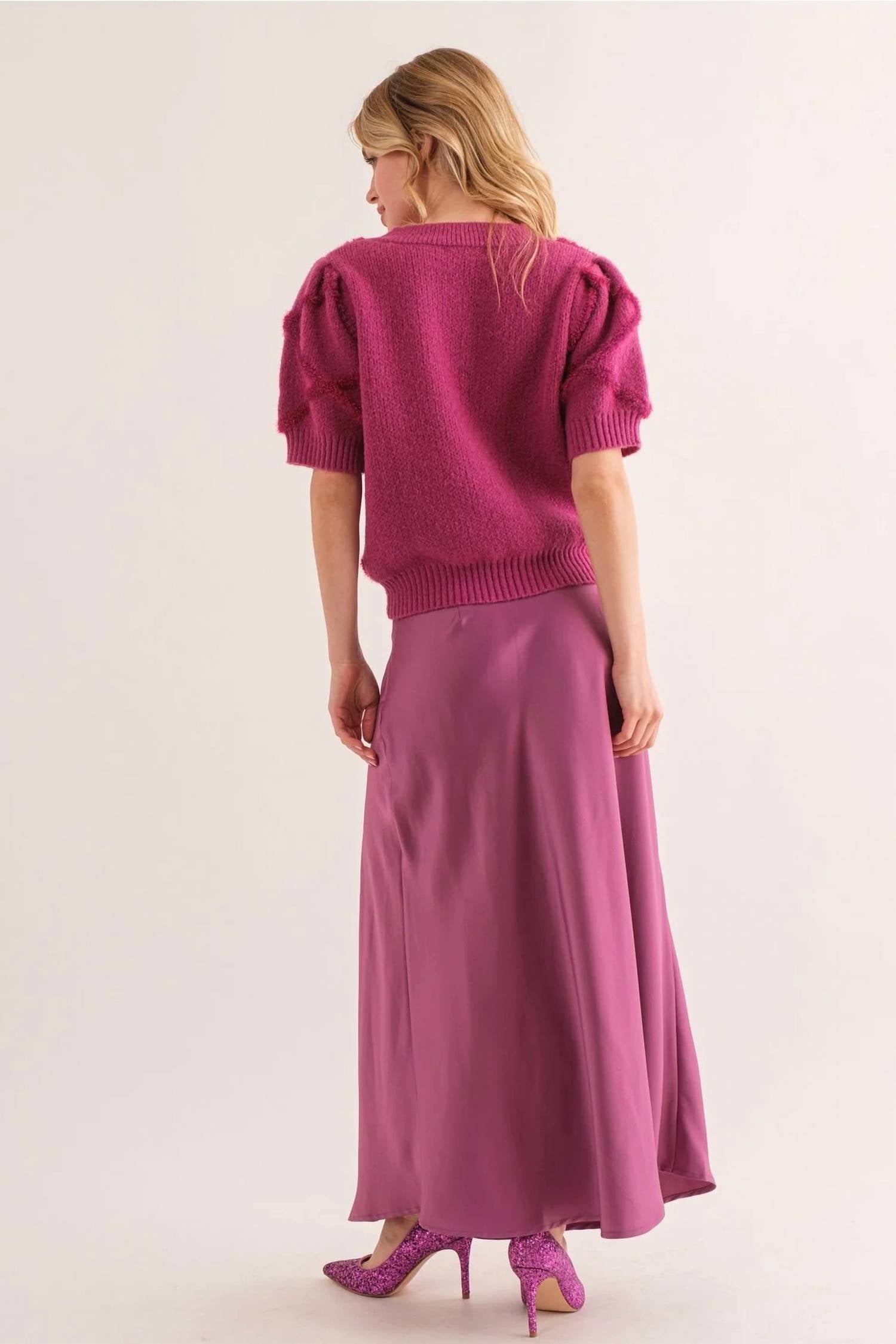 Ces Femme - Texture Detail Knit Top