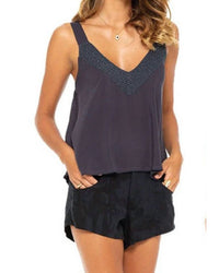 Khush - Frankie Beaded V-neck Top