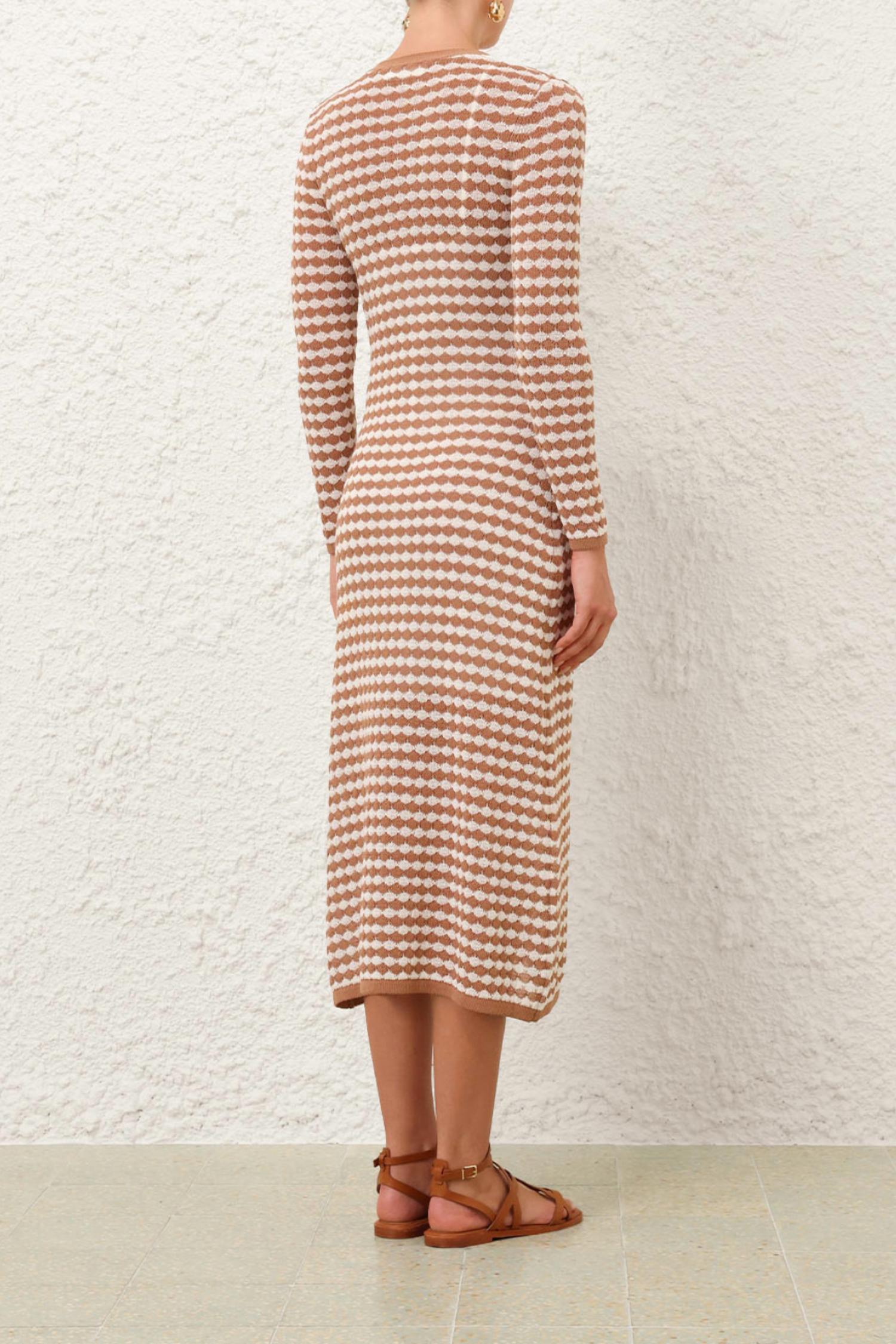 Zimmermann - Everly Scallop Knit Midi Dress