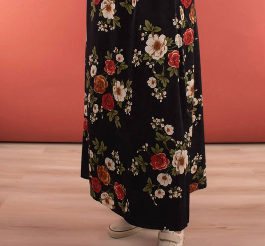 Mikarose - Floral Maxi Slip Skirt