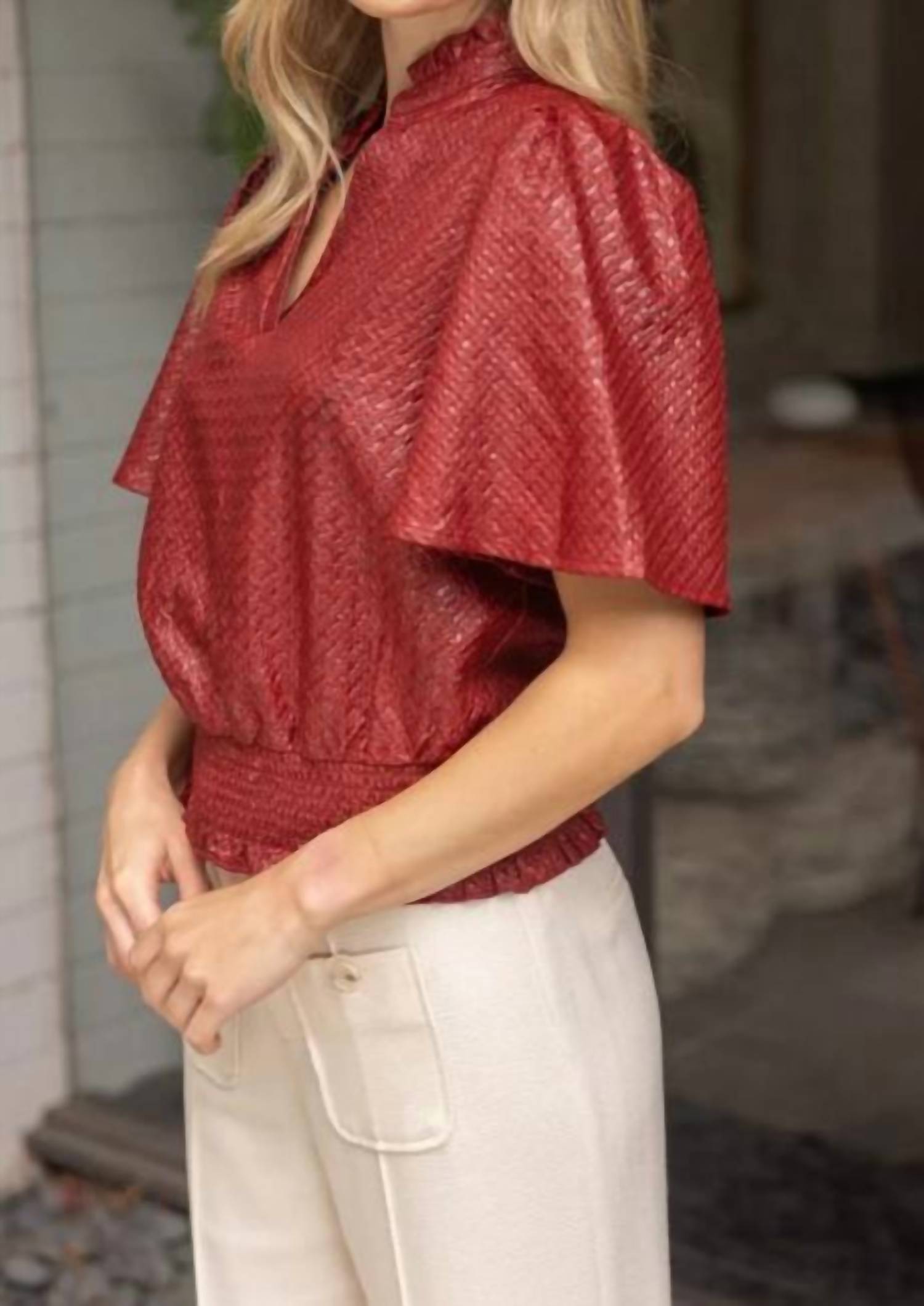 Voy - Smocked Top