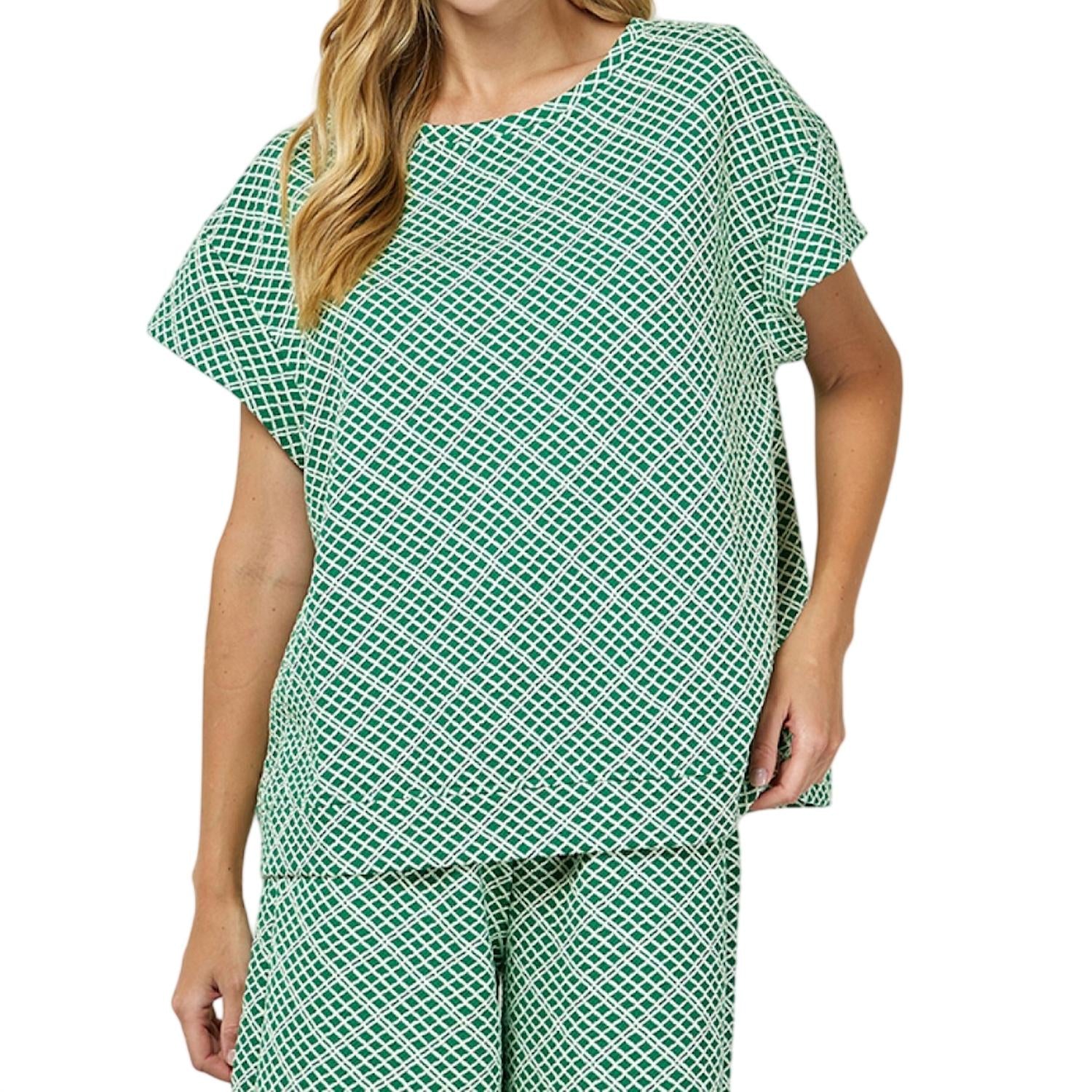 See And Be Seen - Short Sleeve Texture Top