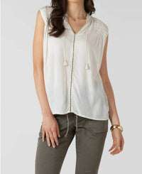 Dex - Beaded Trim Blouse