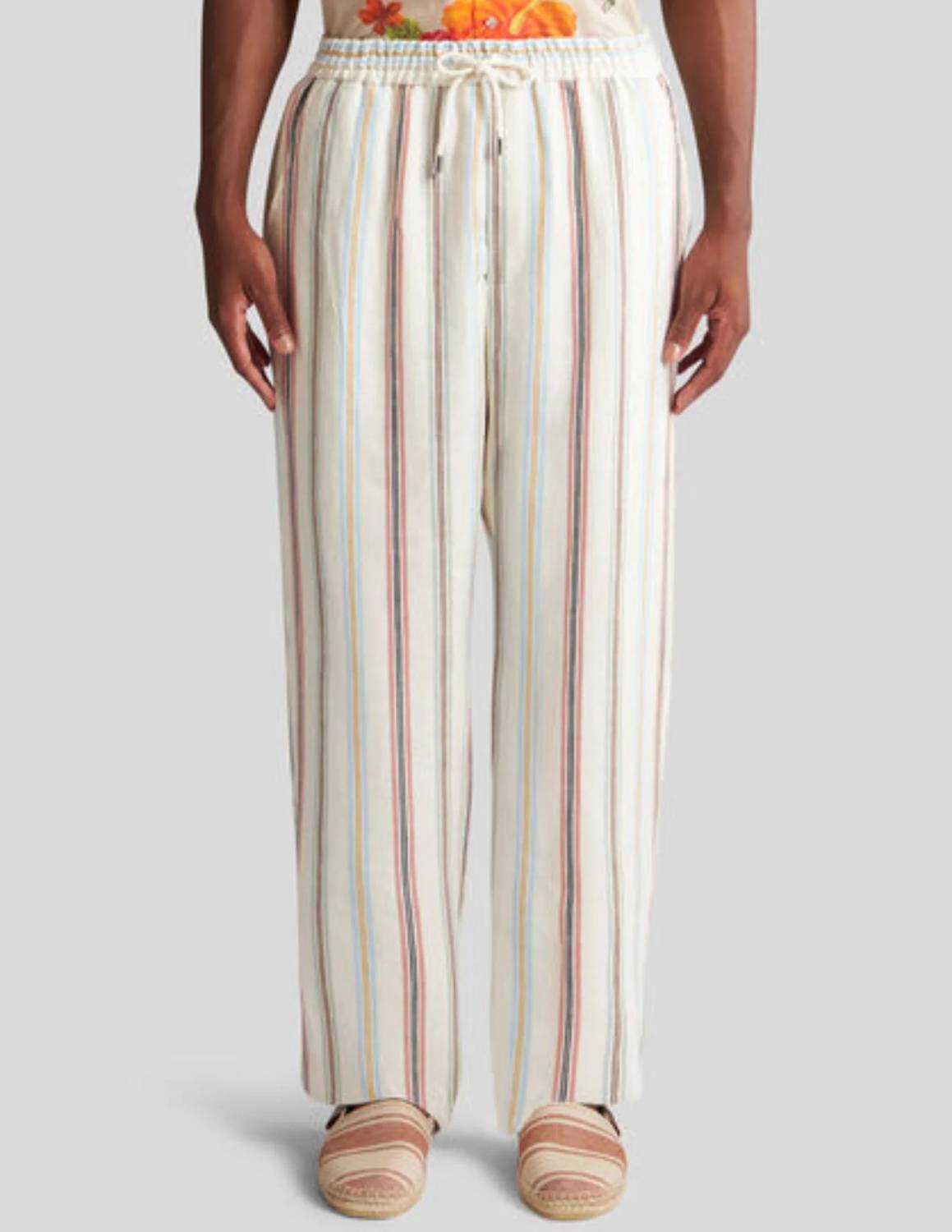Etro - Striped Linen Cabana Trouser