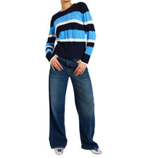 Brodie Cashmere - Cora Cable Stripe Crew Sweater