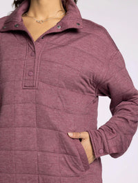 Thread & Supply - Indiana Quilted Half-snap Pullover
