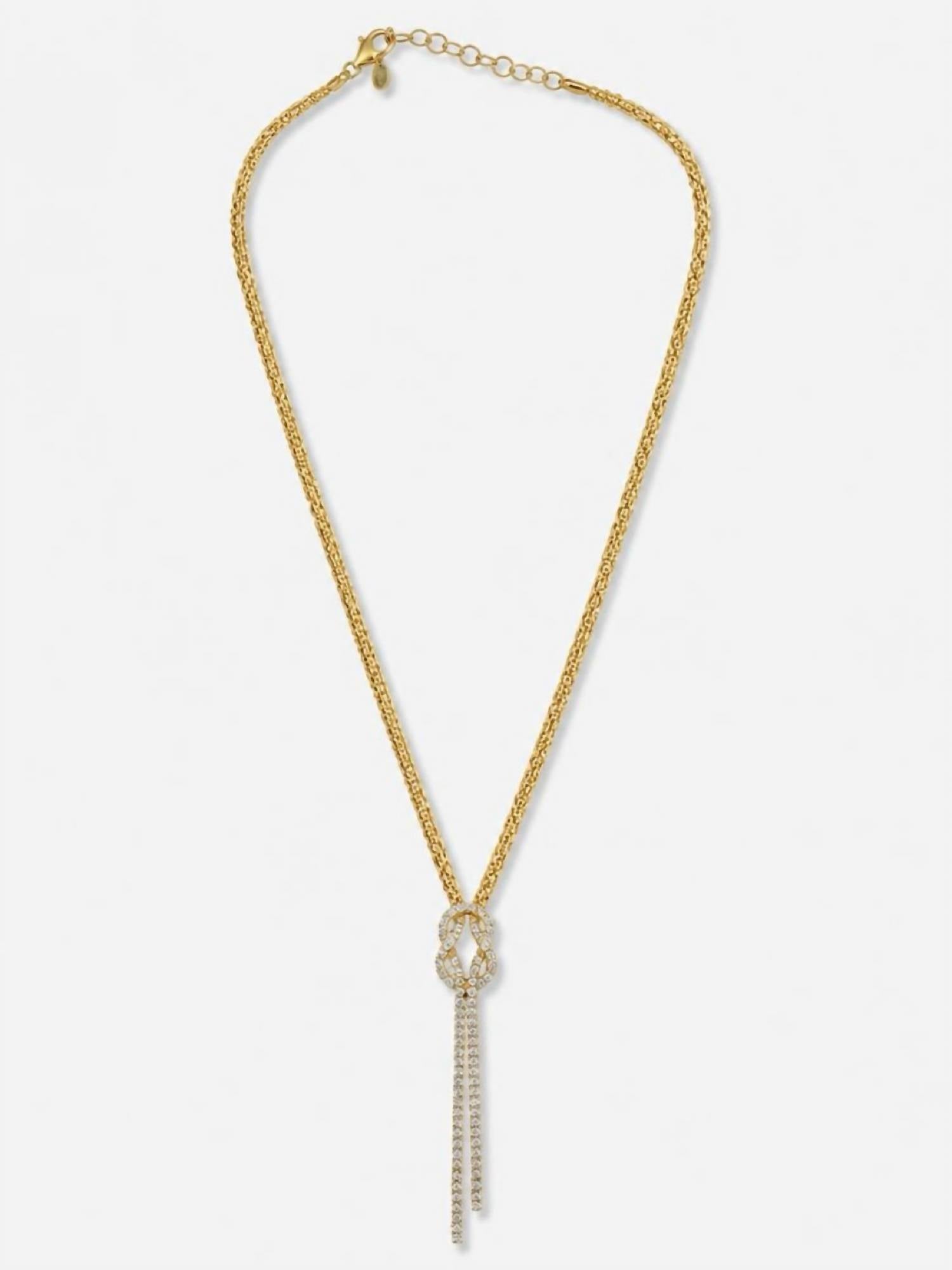 Diamonique - Popcorn Scarf Chain Necklace