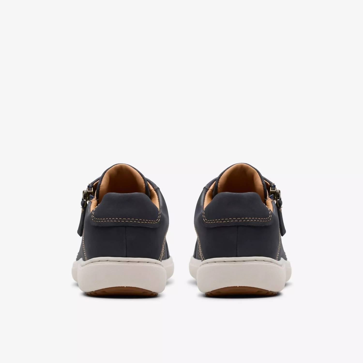 Clarks Women's Nalle Lace Sneakers in navy nubuck - women's sneaker - alternate view