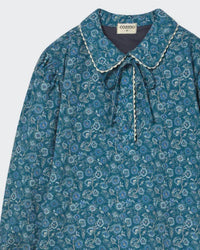 Cozmo - Girls' Floral Fine Corduroy Dress