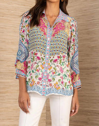 Hale Bob - Inez Button Up Silk Top