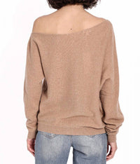 Minnie Rose - Cotton Cashmere Off-the-shoulder Top