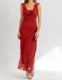 Loucia - PIA POLKA MAXI DRESS