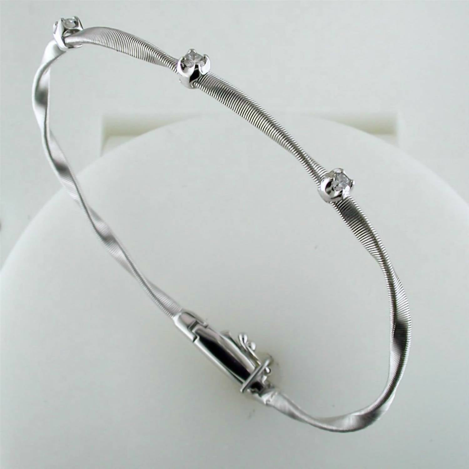 Marco Bicego - Women's 18k White Gold, Diamond Marrakech Bracelet