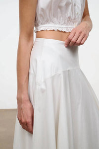 Staud - Ainsley Lace Trim Maxi Skirt