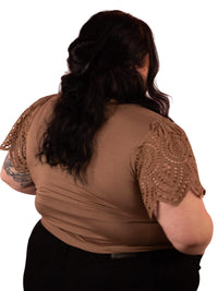 Mikarose - Demi Crochet Sleeve Top