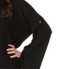 Papillon - Turtle Neck Sweater With Split Sleeves