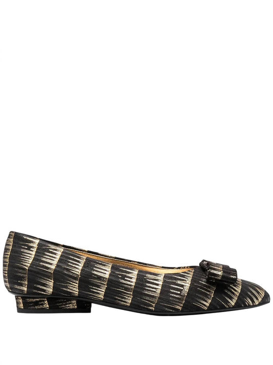 Salvatore Ferragamo - Women's Brush Stroke Effect Ballerinas Shoes