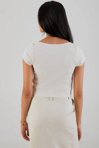 Nsf - Chasse Rib Short Sleeve Ballet Tee