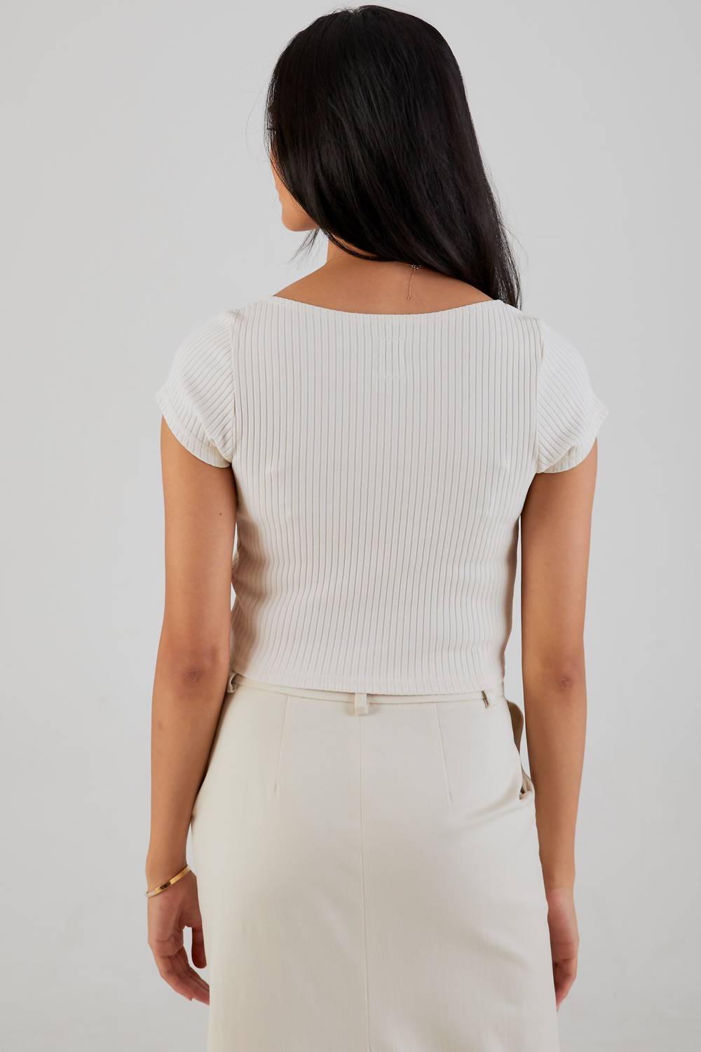 Nsf - Chasse Rib Short Sleeve Ballet Tee
