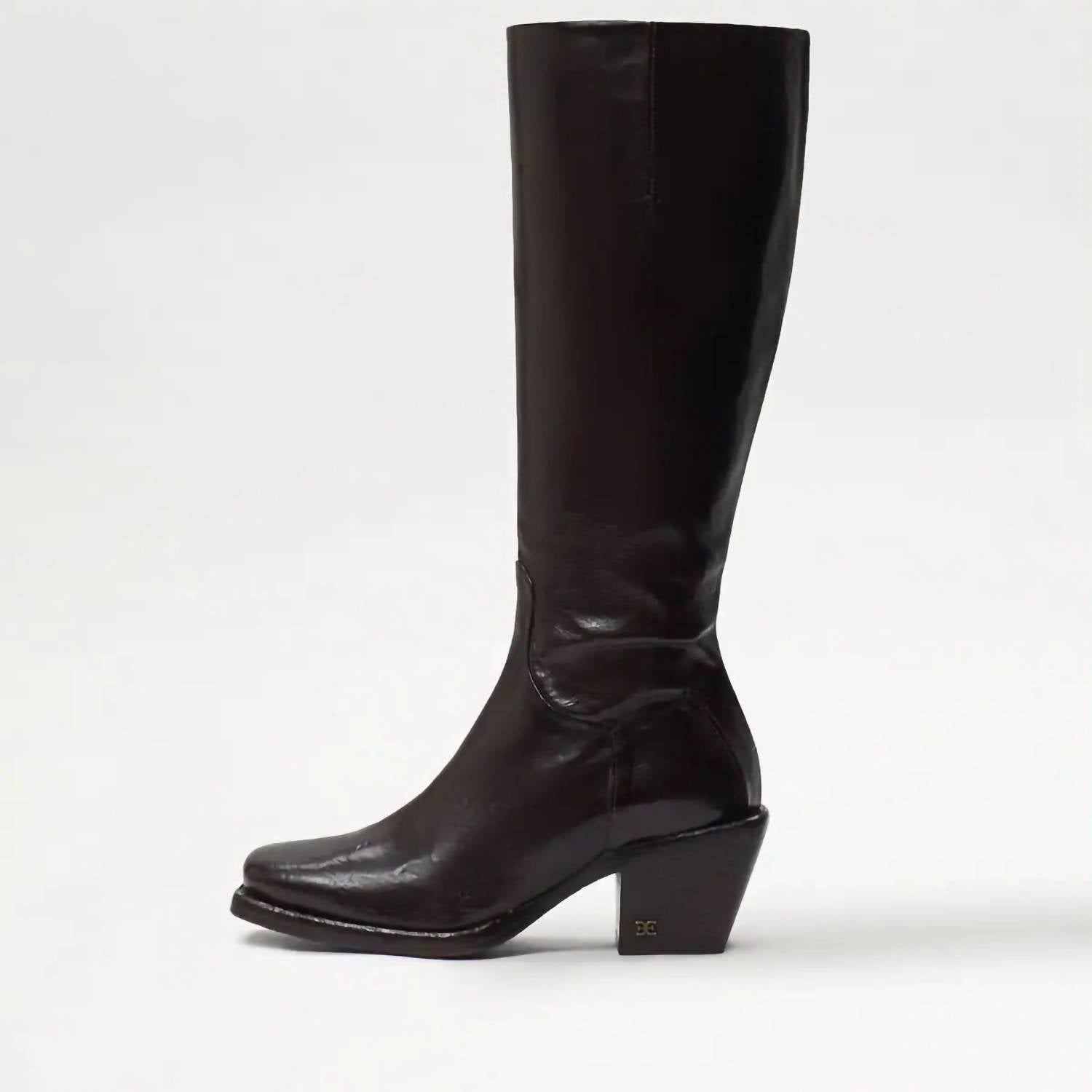 Sam Edelman - Women's Tamea Square Toe Stacked Heel Western Boot