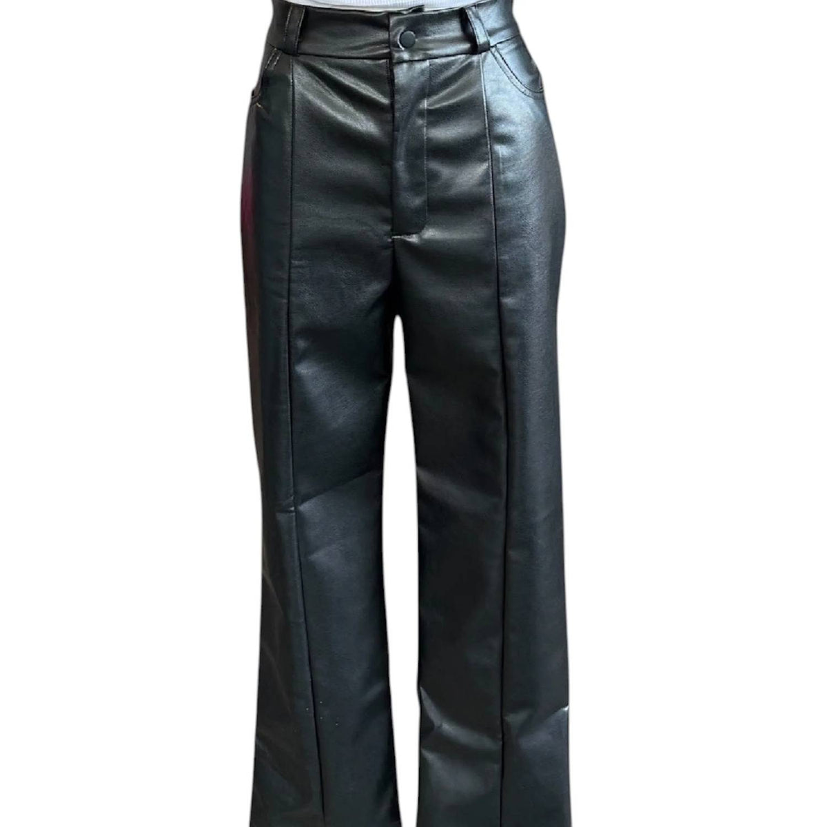 Glam - High Waisted Straight Leg Pants