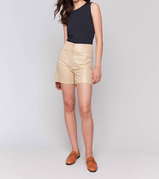 Charlie B - Foil Linen Shorts