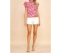Pinch - Hearts Woven Top