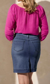 Tribal - Denim Skort With Pockets