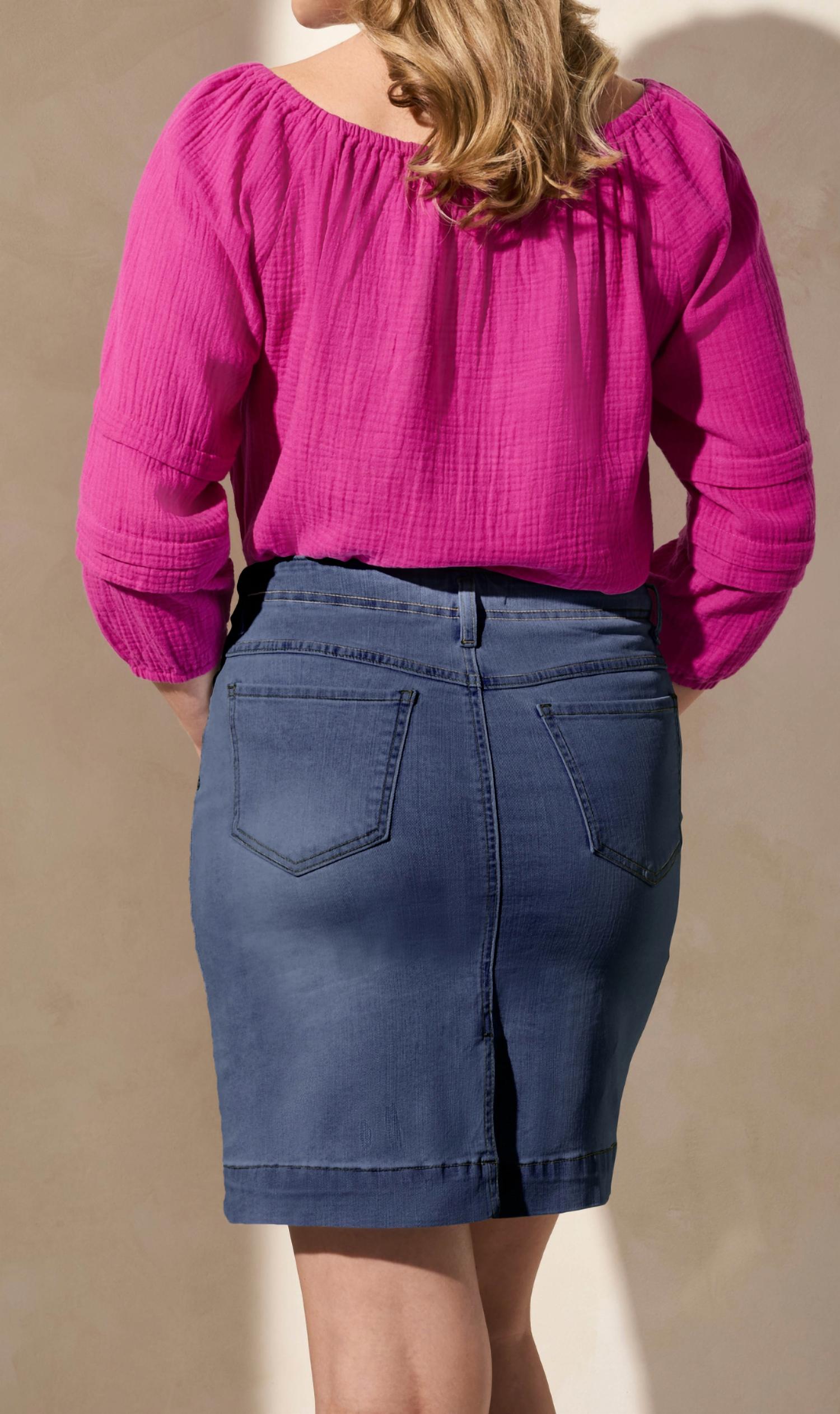 Tribal - Denim Skort With Pockets
