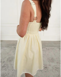 Strut & Bolt - Square Neck Linen Dress