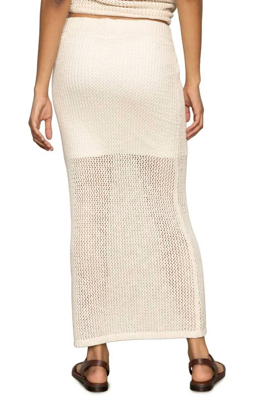 Sanctuary - Open Stitch Cotton Knit Maxi Skirt
