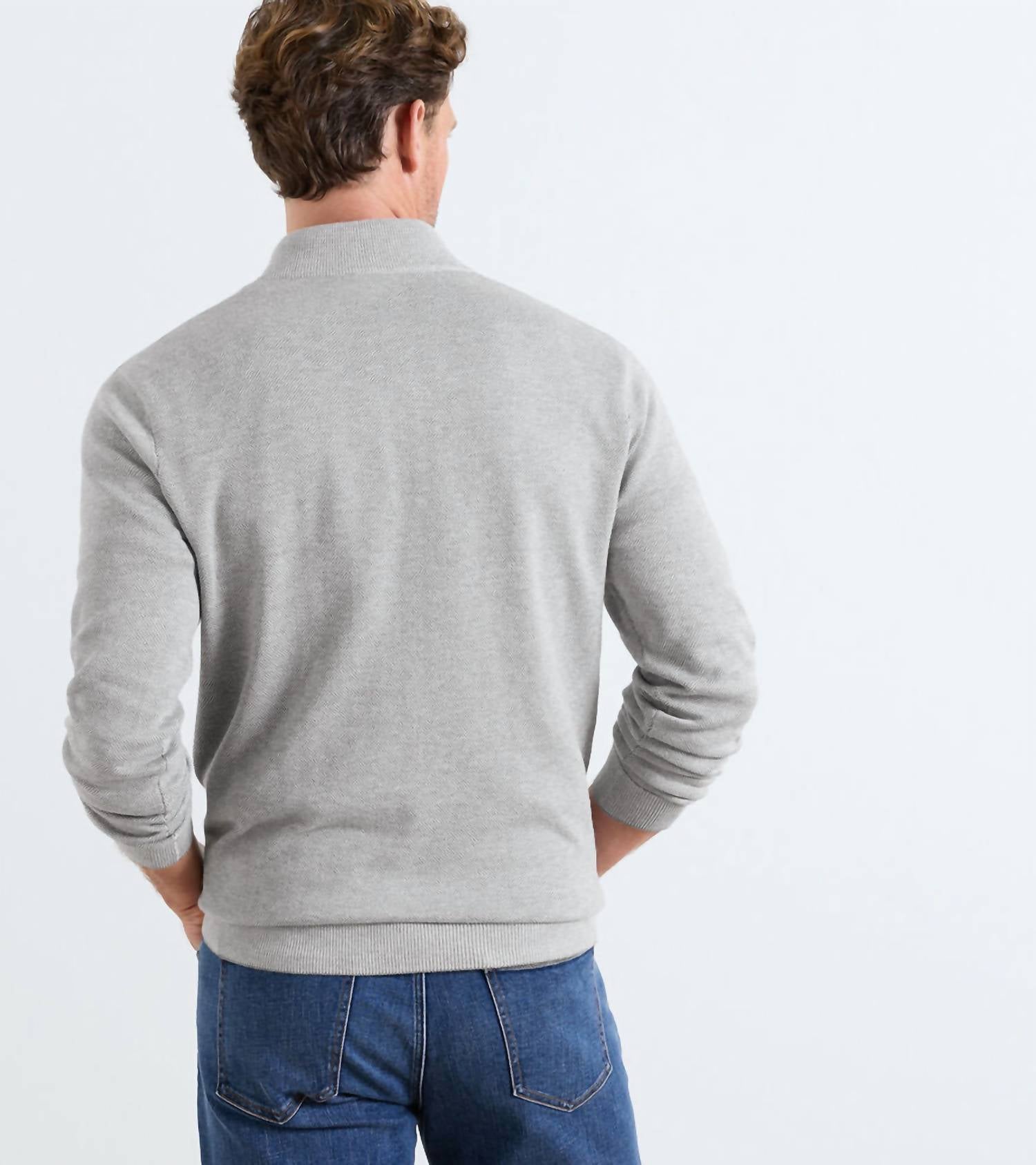 Peter Millar - Coolspun Lite Birdseye Quarter Zip Sweater