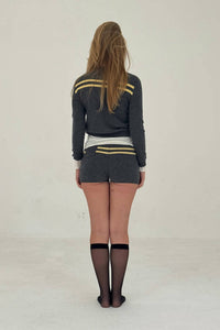 Find Me Now - Cashmere Stripe Knit Shorts