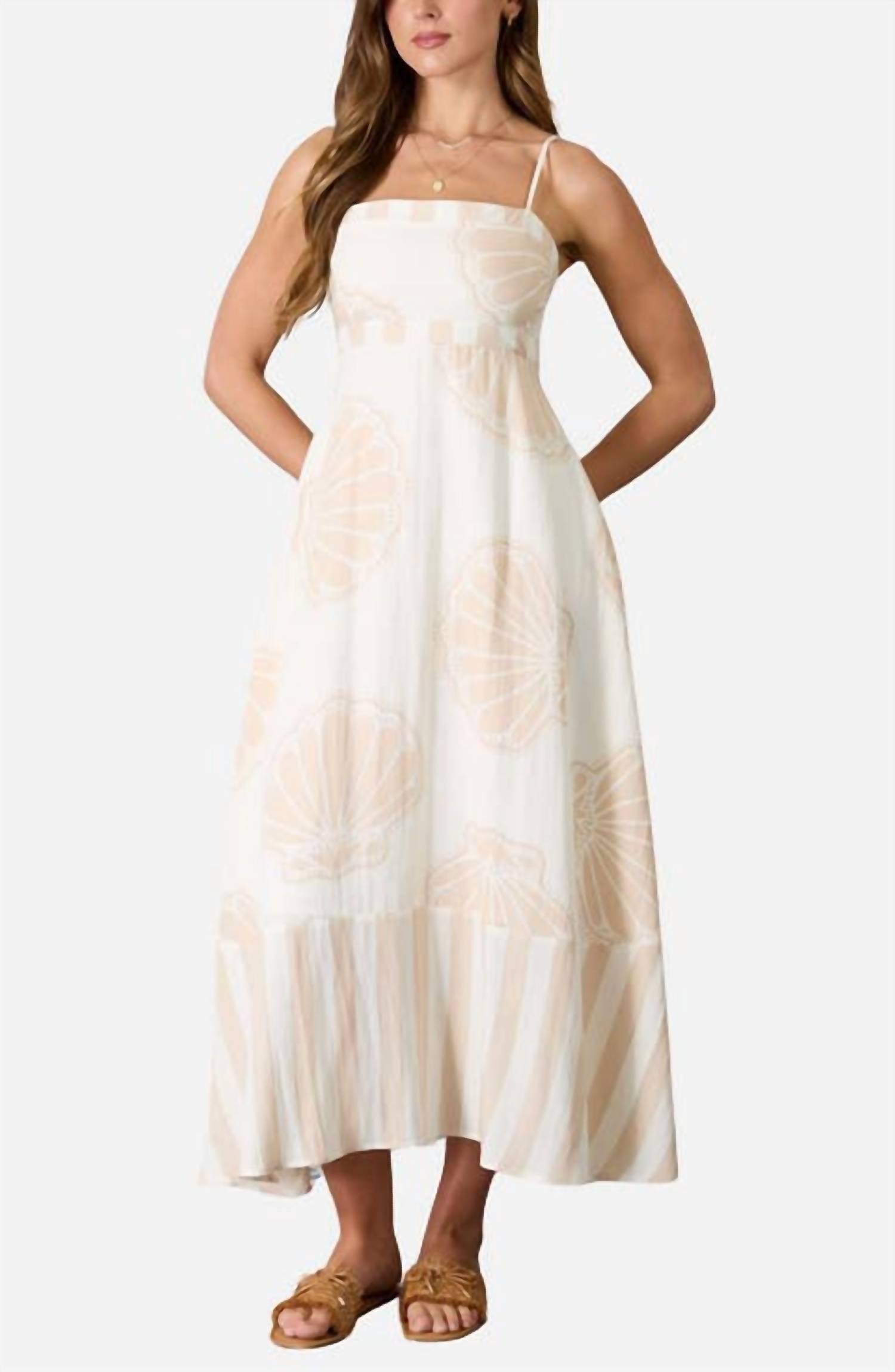 Blu Pepper - Sandy Shores Seashell Maxi Dress